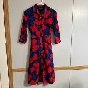 Banana Republic Factory Midi Shirt Dress Size 00P